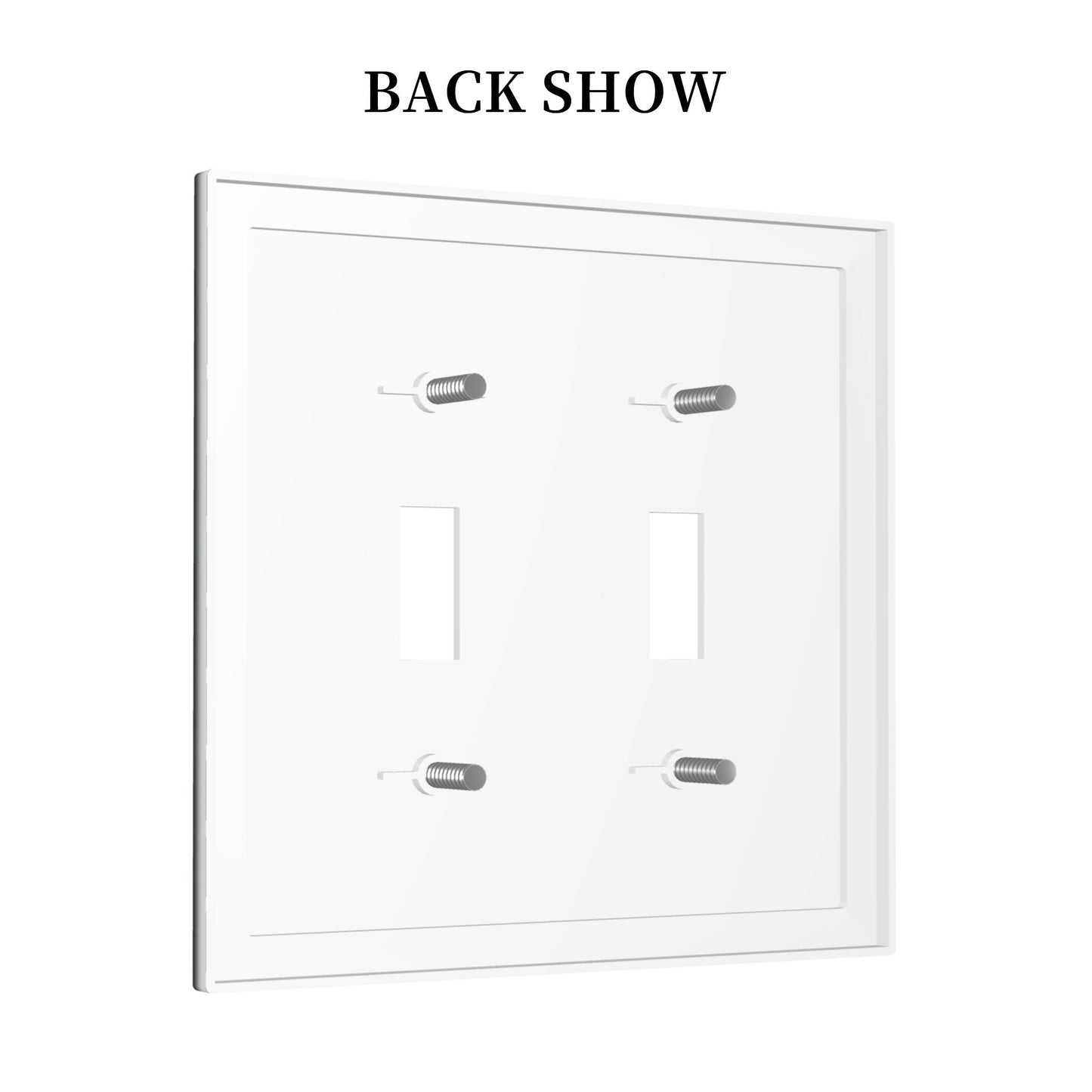 Dark Fantasy Monster-Inspired Double Light Switch Cover – Gothic Sci-Fi Wall Plate with Screws